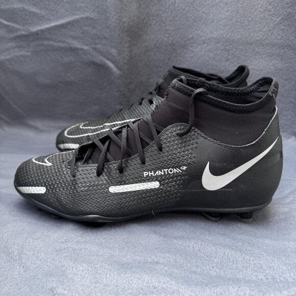 Nike Phantom GT‎ Soccer Cleats Shoes Mens 7.5 Black/White Football FG DC0819-007 main image 4